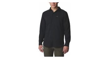 Camiseta columbia silver ridge utility lite negra para hombre