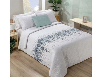 Colcha reversible hedera de manterol con fundas de cojín