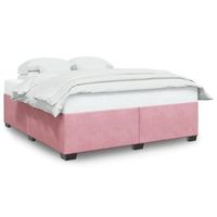 cama de matrimonio  cama de adulto  estructura de cama sin colchon terciopelo rosa 180x200 cm