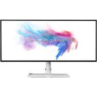 msi prestige ps341wu 4k ultra hd 34 curved ips lcd monitor - white white