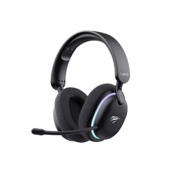 Auriculares Havit 6939119040000 inalámbricos Bluetooth y USB-C Gaming con Cancelación de Ruido negros