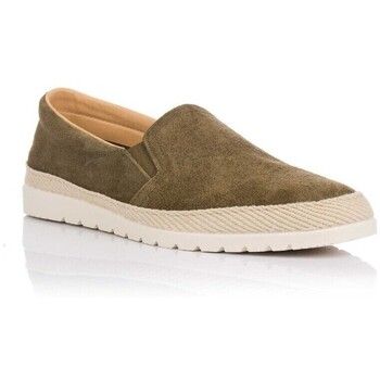 Templum Zapatos Alpargata casual en piel serraje para hombre