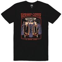 steven rhodes camiseta worship coffee para mujer