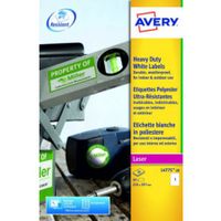 avery heavy duty labels 210x297mm wh l4775-20 1 psht pk20