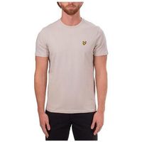 lyle  scott camiseta t-shirt manches courtes col rond beige para hombre