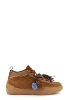 zapatillas mid de ante y piel recubierta con charm tan 38