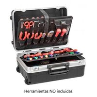 maleta portaherramientas con ruedas y bolsillos elasticos revo21 gt line revo21whpts