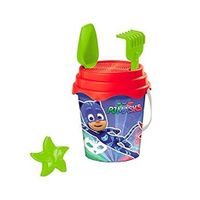 mondo juguete de playa pj masks - cubo de arena para ninos - divertido y colorido - tematica de superheroes