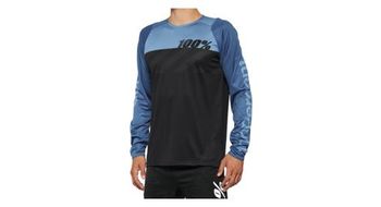 Maillot de manga larga r core 100  negro   azul state