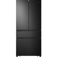 hisense pureflat rf540n4af1 fridge freezer - black steel black