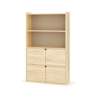 biblioteca con 4 puertas madera maciza