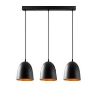 lampara de techo tattoo-6173 negro metal 70x20x125 cm