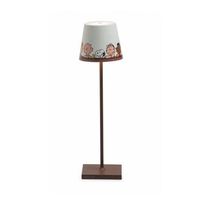 lampara de mesa poldina pro peanuts - recargable y regulable con bateria de hasta 12 horas para uso exterior ip65