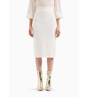 ax armani exchange para mujer 8nyn9aymh6z1130 falda midi blanco l casual viscosa