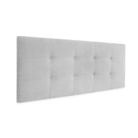 cabecero de tela aqualine capitone 160x60cm camas 150160 - gris perla
