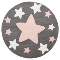 alfombra infantil caprise gris  200 cm redondo