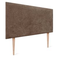 dhome cabecero marron 90cm acabado toalla soft tapizado liso con patas 4cm grosor 125 alto tejido suave para pared acusticos cabeceros absorbentes 90cm 4cm - 125 al - marron
