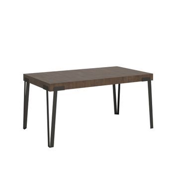Mesa Extensible 90x160/264 Cm Rio Nogal Estructura Antracita