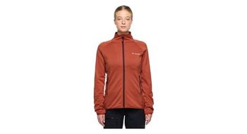 Vaude monviso chaqueta polar para mujer rojo