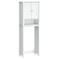 mueble para inodoro berg madera maciza blanco 60x27x1645 cm vidaxl
