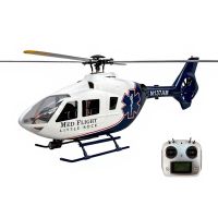 roban ec135 450 clase 24g 6ch helicoptero rc estabilizado a escala rtf con controlador de vuelo x2 y faro