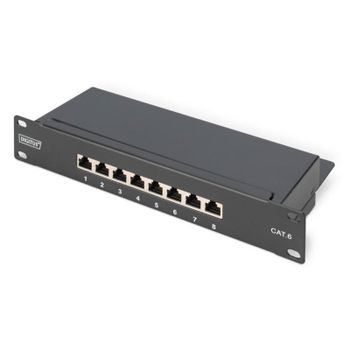 Panel de parcheo Digitus CAT 6 apantallado 8 puertos 1U
