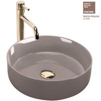 lavabo sobre encimera rea sami shiny beige