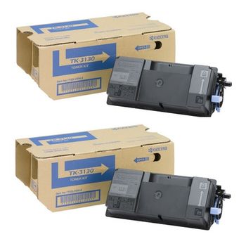 Original Multipack Kyocera FS-4200DN Printer Toner Cartridges (2 Pack) -TK-3130