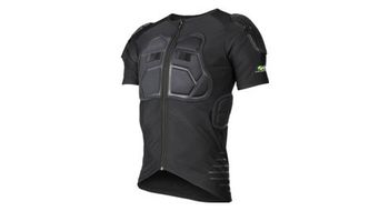 Chaqueta protectora o neal stv de manga corta v 23 negra