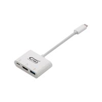 nanocable conversor 3 en 1 usb-c a hdmiusb 30usb-c 15cm