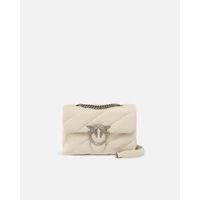 pinko bolso bolso love puff mini cl sheep nappa blanco para mujer