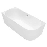 banera de esquina bellanto slim white 150 left  brush copper plug