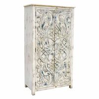 armario de madera blanco 99x42x180