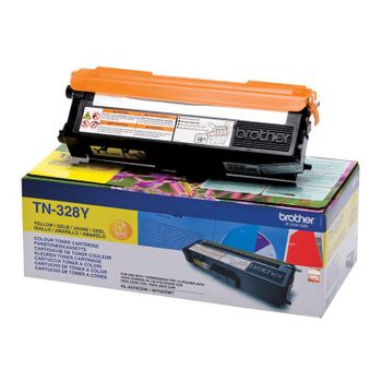 Brother TN328Y Yellow Original Extra High Capacity Toner Cartridge
