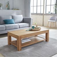 mesa baja de teca maciza
