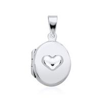 relicario oval corazon de plata 925 grabable