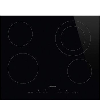 Placa Smeg Universal SE364ETD Negro Integrado 60 cm 4 zonas