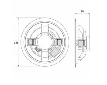 Avtek ceiling speaker cs 606