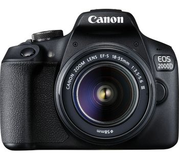 Canon EOS 2000D DSLR Camera with EF-S 18-55 mm f/3.5-5.6 III Lens