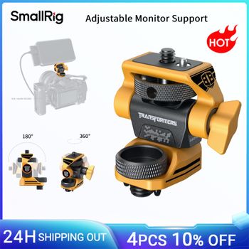 Soporte ajustable para monitor SmallRig compatible con tornillos ARRI 3/8''-16 360 °   Giratorio 180° ° Soporte Inclinable para Edición BumbleBee de 5