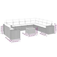 conjunto de sofa de jardin equipado con cojines aspecto beige