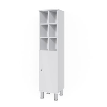 Armario De Baño Mediano Fynn 30 X 130.6 Cm Puerta Grande Vicco