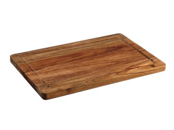 Tabla de cortar de madera de acacia alva - 38 x 25cm
