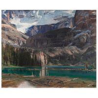 legendarte - cuadro lienzo impresion digital - el lago ohara - john singer sargent - decoracion pared cm 50x60