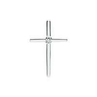 colgante 14 quilates oro blanco diamante 0008 ct