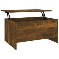 mesa de centro 80x555x415 cm madera - marron