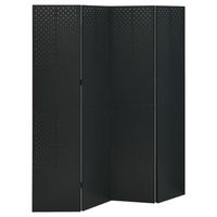 biombo divisor de 4 paneles acero negro 160x180 cm vidaxl