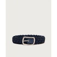 orciani collar u08169 - intrecciata hunting double-blu para hombre