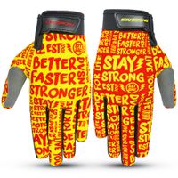 stay strong sketch youth gloves - redyellow youth x small
