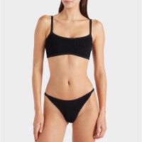 hunza g tyler stretch-seersucker bikini